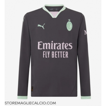 AC Milan Maglia Gara Terza Repliche 2024-25 Maniche Lunghe